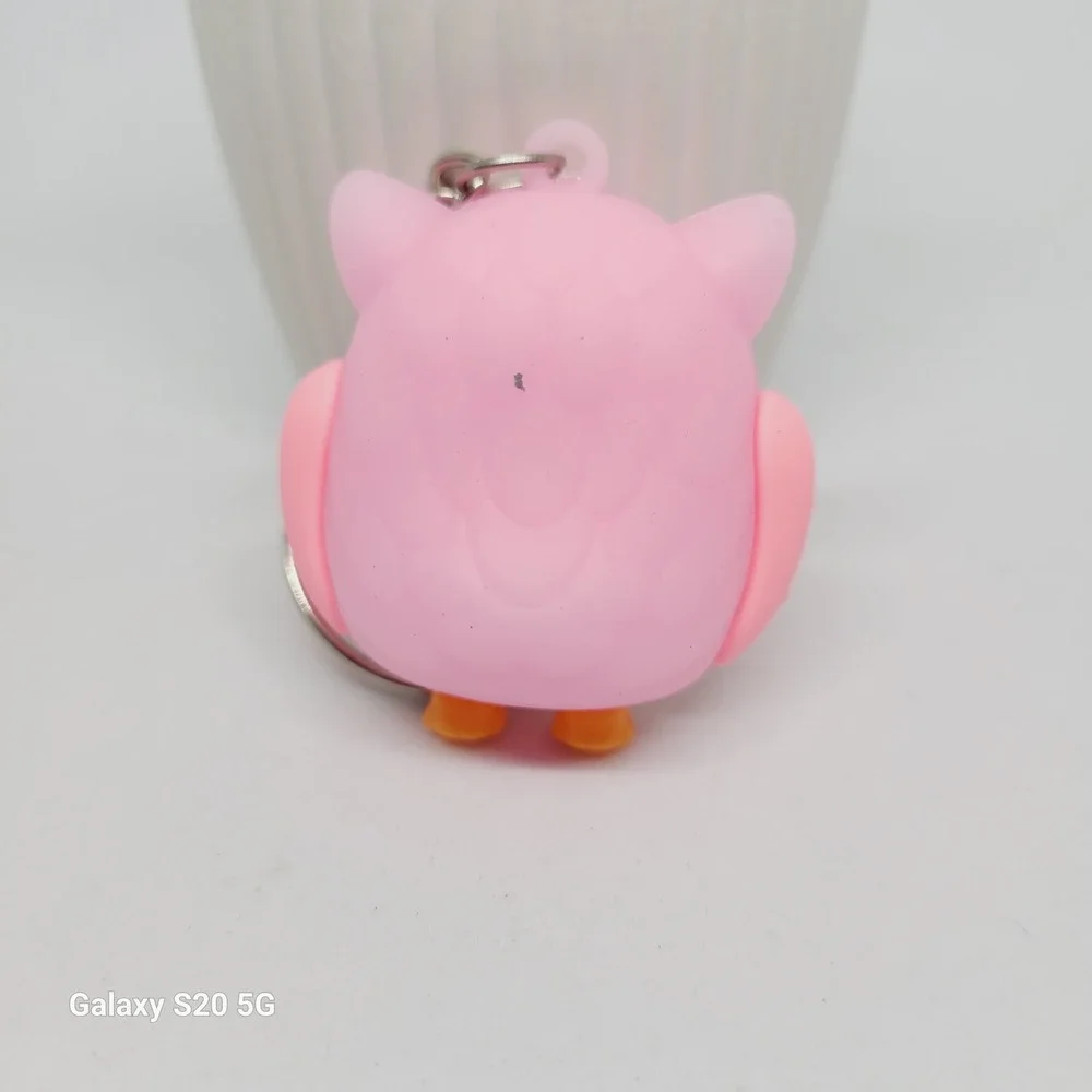 Pink Owl Keychain Keyring Charm Bag Decoration‎ Cute NWOT Women Girls